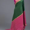 Half n half pure Mysore 08 crepe silk saree
