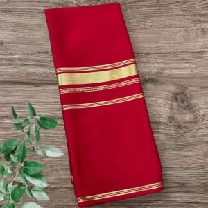 Coffee Brown self 4 border pure crepe mysore silk 08 saree